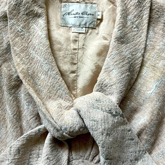 Anthropologie Hunter Dixon Bowtie Jacquard Dress 4 - Picture 4 of 5